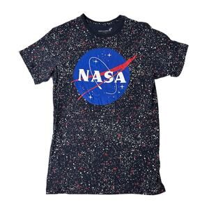BUZZ ALDRIN Navy Nasa Graphic Short Sleeve T-shirt Medium